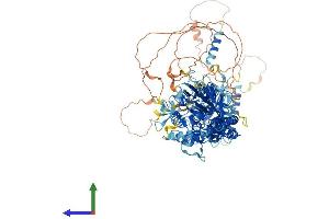 AlphaFold protein structure predicition of Mouse Recombinant Smg8 Protein, UniprotID Q8VE18 (SMG8 Protein (AA 1-991) (His tag))