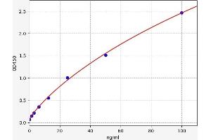 Typical standard curve (Calpain 6 ELISA Kit)