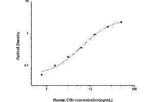 Typical standard curve (Complement C5b ELISA Kit)