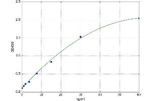 A typical standard curve