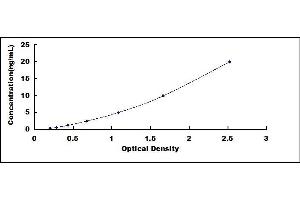 Typical standard curve (Complement C3 Convertase ELISA Kit)