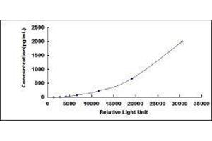 Typical standard curve (IL-17 CLIA Kit)