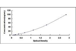 Typical standard curve (GPR172A ELISA Kit)