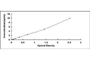 Typical standard curve (CBLN1 ELISA Kit)