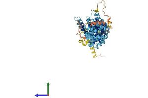 AlphaFold protein structure predicition of Human Recombinant MROH9 Protein, UniprotID Q5TGP6