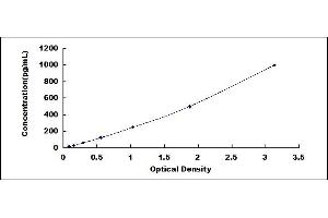 Typical standard curve (Survivin ELISA Kit)