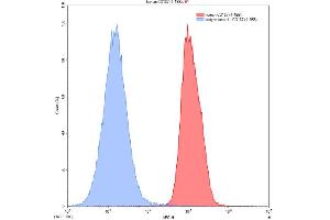 Detection of TNFRSF9 in ChoK1 transfected with target gene using Anti-Tumor Necrosis Factor Receptor Superfamily, Member 9 (TNFRSF9) Polyclonal Antibody (CD137 antibody  (AA 40-153))