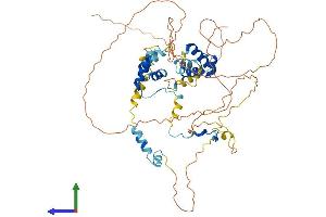 AlphaFold protein structure predicition of Mouse Recombinant Mier3 Protein, UniprotID Q3UHF3 (MIER3 Protein (AA 1-551) (His tag))