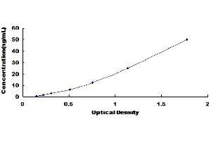 Typical Standard Curve (Adiponectin Receptor 1 ELISA Kit)