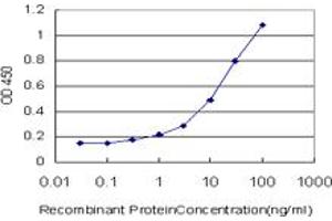 Detection limit for recombinant GST tagged STIM1 is approximately 0. (STIM1 antibody  (AA 24-685))