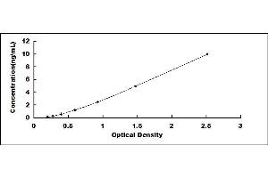 Typical standard curve (SIRT3 ELISA Kit)