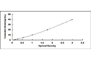 Typical standard curve (PIM3 ELISA Kit)