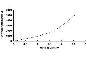 Typical standard curve (NPTX2 ELISA Kit)