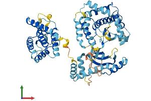 AlphaFold protein structure predicition of Human Recombinant PI4KAP2 Protein, UniprotID A4QPH2