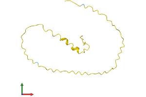 AlphaFold protein structure predicition of Mouse Recombinant Ptma Protein, UniprotID P26350