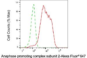 Flow cytometric analysis of Anaphase promoting complex subunit 2 expression in HAP-1 cells using Anaphase promoting complex subunit 2 antibody (ABIN7797596), 1:2,000). (ANAPC2 antibody)