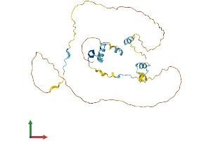 AlphaFold protein structure predicition of Mouse Recombinant Oser1 Protein, UniprotID Q9D722