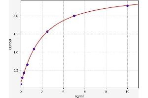 Typical standard curve (CPB1 ELISA Kit)