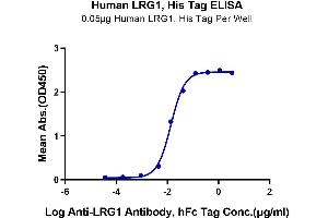 Immobilized Human LRG1, His Tag at 0. (LRG1 Protein (AA 36-347) (His tag))