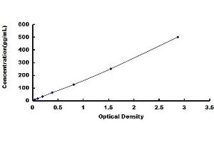 Typical standard curve (IL-6 ELISA Kit)