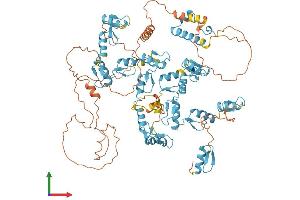 AlphaFold protein structure predicition of Human Recombinant ZNF749 Protein, UniprotID O43361