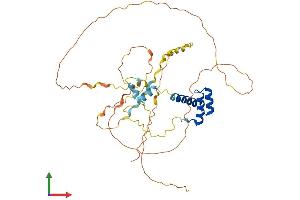 AlphaFold protein structure predicition of Human Recombinant EN1 Protein, UniprotID Q05925 (EN1 Protein (AA 1-392) (His tag))