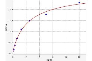 Typical standard curve