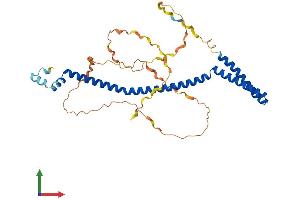 AlphaFold protein structure predicition of Human Recombinant VPS37C Protein, UniprotID A5D8V6 (VPS37C Protein (AA 1-355) (His tag))
