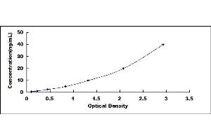 Typical standard curve (CFHR1 ELISA Kit)