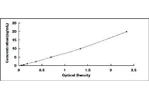 Typical standard curve (Peroxiredoxin 6 ELISA Kit)