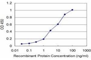 Detection limit for recombinant GST tagged ROR2 is approximately 0. (ROR2 antibody  (AA 34-143))