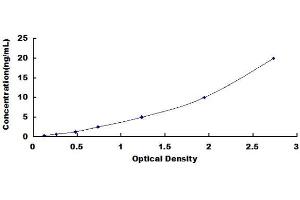 Typical standard curve (CSTA ELISA Kit)