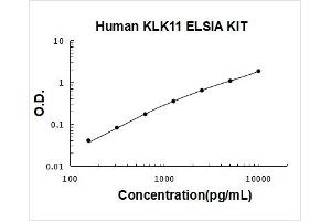 Human KLK11 PicoKine ELISA Kit standard curve