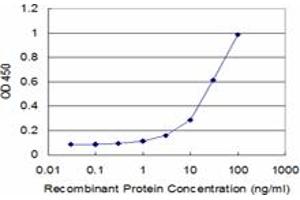 Detection limit for recombinant GST tagged RPL30 is approximately 1ng/ml as a capture antibody. (RPL30 antibody  (AA 1-115))