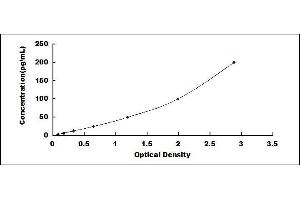 Typical standard curve (IL-6 ELISA Kit)