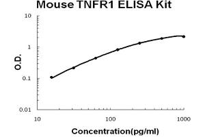 Mouse TNFR1 Accusignal ELISA Kit Mouse TNFR1 AccuSignal ELISA Kit standard curve. (TNFRSF1A ELISA Kit)