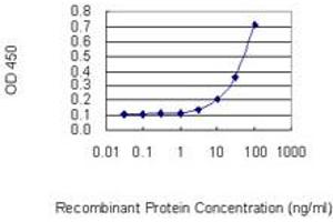 Detection limit for recombinant GST tagged LDLRAP1 is 1 ng/ml as a capture antibody. (LDLRAP1 antibody  (AA 1-263))