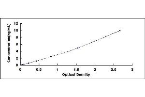 Typical standard curve (SERPIND1 ELISA Kit)