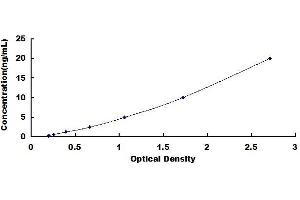 Typical standard curve (ESR2 ELISA Kit)