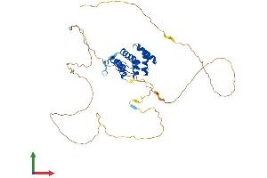 AlphaFold protein structure predicition of Mouse Recombinant Ppp4r2 Protein, UniprotID Q0VGB7 (PPP4R2 Protein (AA 1-417) (His tag))