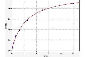 Typical standard curve (HSF2 ELISA Kit)