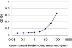 Detection limit for recombinant GST tagged PLXNC1 is approximately 1ng/ml as a capture antibody. (Plexin C1 antibody  (AA 250-348))