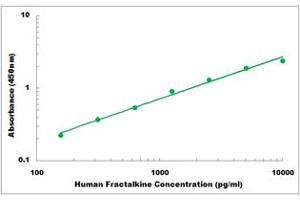 Representative Standard Curve (CX3CL1 ELISA Kit)
