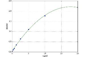 A typical standard curve