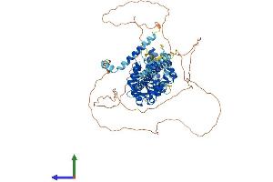 AlphaFold protein structure predicition of Human Recombinant GGNBP2 Protein, UniprotID Q9H3C7 (GGNBP2 Protein (AA 1-697) (His tag))