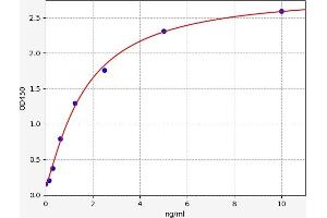 Typical standard curve (GAR Transformylase ELISA Kit)