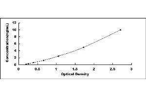 Typical standard curve