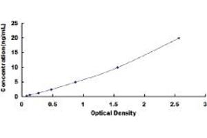 Typical standard curve (IGFBP3 ELISA Kit)