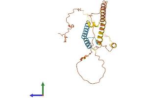 AlphaFold protein structure predicition of Human Recombinant C22orf42 Protein, UniprotID Q6IC83