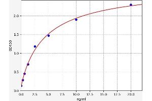 Typical standard curve (REPS2 ELISA Kit)